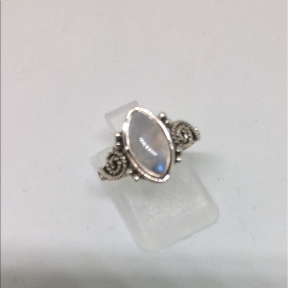 COPY - 🎀STERLING SILVER 🎀RAINBOW MOONSTONE ‼️NEW SIZES - Picture 2 of 8